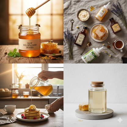 Pure Golden Nectar: 100% Natural Raw Honey - Sustainably Sourced